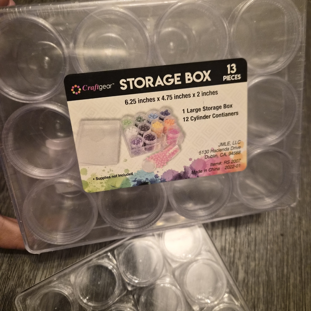 Craftgear Transparent Storage Box with 13 Pieces